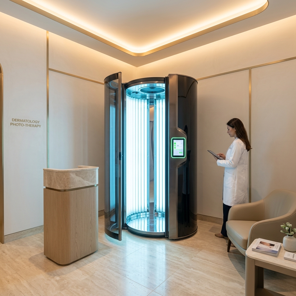 Cabine de Fototerapia UVB de Alta Tecnologia